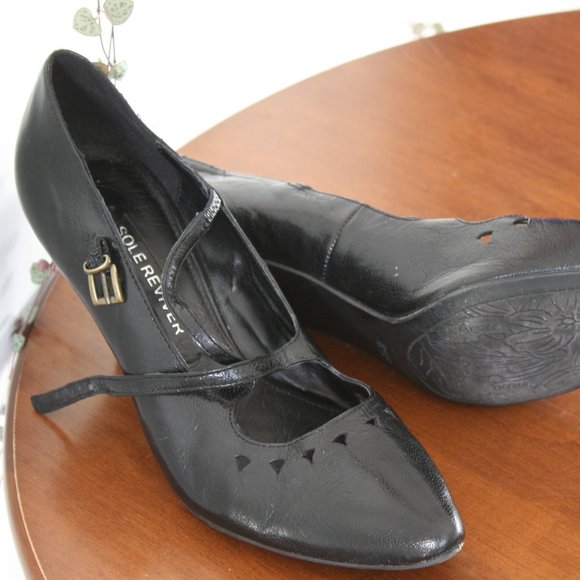 Sole Reviver by Next Black Leather High Heel - Picture 3 of 8